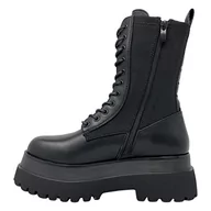 Kozaki damskie - REPLAY Damskie buty Any Military półdługie kozaki, 562BLACK Black, 36 EU - miniaturka - grafika 1