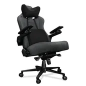 Fotele gamingowe - Fotel YUMISU 2049 Ciemnoszaro-czarny - miniaturka - grafika 1