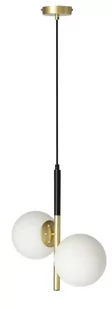 Candellux Duo 32-01269 lampa wisząca zwis 2x40W E14 czarny/złoty - Lampy sufitowe - miniaturka - grafika 1