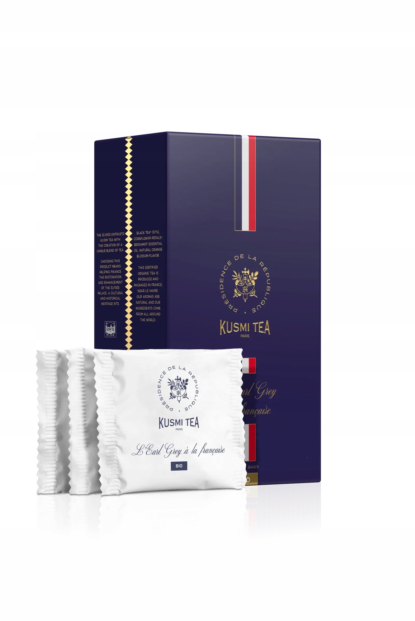 Kusmi Tea L'Earl Grey à la française Herbata Czarna 24 Saszetki