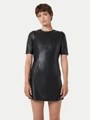 Sukienki - Noisy May Sukienka z imitacji skóry Hill 27012545 Czarny Regular Fit - miniaturka - grafika 1