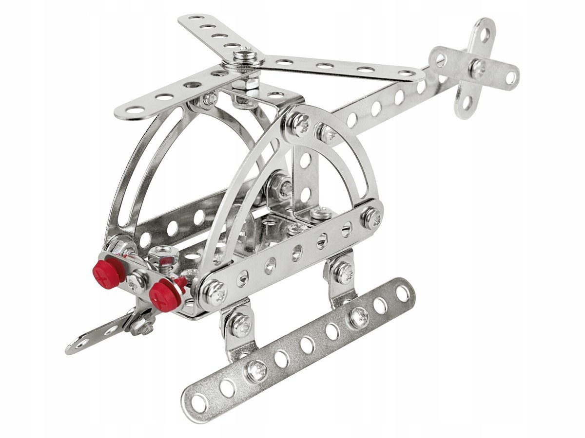 Metalowy Helikopter Do Złożenia Zestaw Kreatywny 87 el Playtive