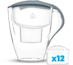 Zestaw dzbanek filtrujący Dafi OMEGA stalowy 4 l manualny 12 wkładów Unimax - Dzbanki filtrujące - miniaturka - grafika 1