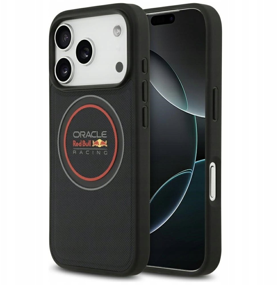 Etui Red Bull Meshed Logo And Red Ring MagSafe do iPhone 17 Pro granatowy