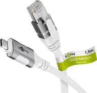 Kable miedziane - Goobay 74166 Kabel sieciowy USB 3.1 typu C Gigabit Ethernet 1,5 m - miniaturka - grafika 1