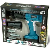 Zabawy w naśladowanie dorosłych - Wkrętarko-piła szablasta DEDRA Kids M315.003 - miniaturka - grafika 1