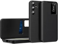 Etui i futerały do telefonów - Etui z klapką Smart View Supero do Samsung Galaxy A55, czarne - miniaturka - grafika 1