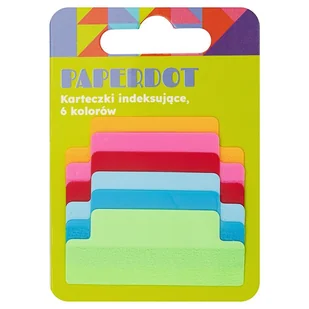 Paperdot, Karteczki samoprzylepne, 6 kolorów - Zakładki indeksujące - miniaturka - grafika 1