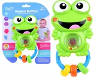Grzechotki dla dzieci - LT407 GRZECHOTKA INTERAKTYWNA ŻABKA GRYZAK ŻABA - miniaturka - grafika 1