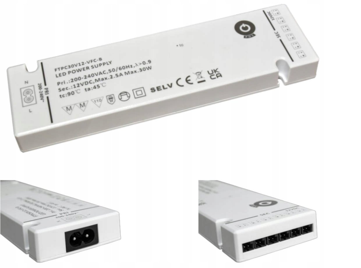 12V/8.33A C8 input socket; output: connectors; built-in connectors, L813/L8