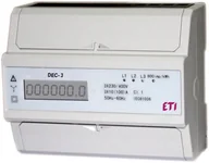 Liczniki energii elektrycznej - ETI polam Licznik energii elektrycznej 3-fazowy 3x230/400V AC 3x100A DEC-3 004804052 004804052 - miniaturka - grafika 1