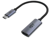 Złącza, przejściówki, adaptery - Adapter USB-C na HDMI ISY IAD-1035 Srebrno-czarny - miniaturka - grafika 1