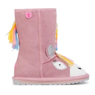 Śniegowce EMU Australia Magical Unicorn K12408 Różowy - Buty dla dziewczynek - miniaturka - grafika 1