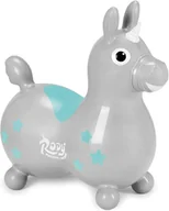 Piłki dla dzieci - Gumowy Skoczek Dla Dzieci Jednorożec Rody - Srebrny - miniaturka - grafika 1