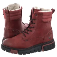 Botki damskie - Botki Czerwone 1502-601-5 (MU570-a) Mustang - miniaturka - grafika 1