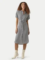 Sukienki - Vero Moda Sukienka koszulowa Bumpy 10279684 Szary Regular Fit - miniaturka - grafika 1