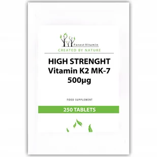 Forest Witamina K2 MK-7 500mcg 250 tab Naturalna - Witaminy i minerały - miniaturka - grafika 1