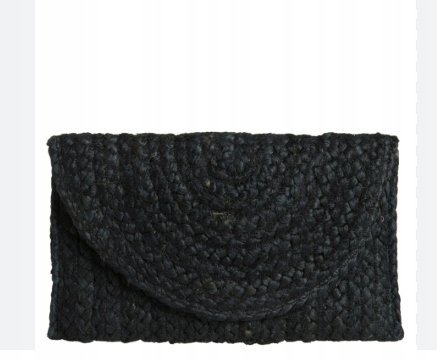 PIECES DAMSKA TOREBKA CZARNA NA LATO Z ZAPIĘCIEM OLD