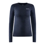 Koszulki sportowe damskie - Damska Bluzka termoaktywna CRAFT CORE DRY ACTIVE COMFORT LS W 1911168-396000 – Granatowy - miniaturka - grafika 1