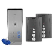 Akcesoria do domofonów i wideodomofonów - Eura-Tech Zestaw domofonowy ADP-62A3 Grafitowy - miniaturka - grafika 1