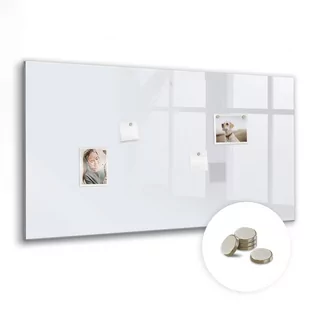 Bezramowa Tablica Magnetyczna ze Szkła - 120x60 cm, Kolor ciemna biel - Tablice i flipcharty - miniaturka - grafika 1