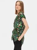 Bluzki damskie - Bluzka w kolorowe kwiaty Potis & Verso Inett - miniaturka - grafika 1