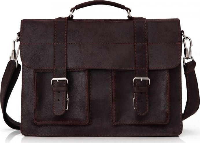 Solome SKÓRZANA TORBA LISTONOSZKA NA RAMIĘ SOLOME LAGO