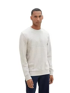 TOM TAILOR Bluza męska, 12035 – szary Heather Melange, 3XL - Bluzy męskie - miniaturka - grafika 1