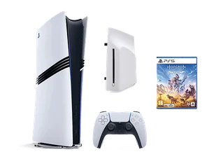 Sony PLAYSTATION 5 Pro 2TB + Napęd optyczny PS5 Gra Horizon Zero Dawn Remastered Edition Biało-czarny - Konsole Playstation - miniaturka - grafika 1