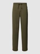 Spodnie sportowe męskie - Spodnie dresowe z wpuszczanymi kieszeniami model ‘Waffle’ - miniaturka - grafika 1