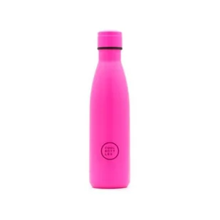 Butelka termiczna COOL BOTTLES 500 ml Triple cool Neonowo różowa - Shakery i bidony sportowe - miniaturka - grafika 1