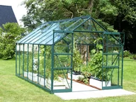 Szklarnie ogrodowe - VITAVIA szklarnia ogrodowa Phoenix 11500, zielona - (11,5 m2; 2,57 x 4,45 m) szkło hartowane + baza - miniaturka - grafika 1