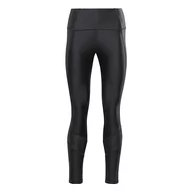 Legginsy - Reebok Damskie legginsy S do jogi Scribble Hr Tight, czarny, M - miniaturka - grafika 1