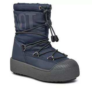 Buty dla chłopców - Śniegowce Moon Boot Jtrack Polar 34300500004 Blue 004 - grafika 1