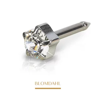 Blomdahl - Kolczyk Tiffany Crystal 4mm 2szt - Piercing - miniaturka - grafika 1