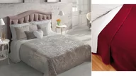 Koce - PIELSA Koc/narzuta na łóżko PREMIUM GOFRADA5 220x240 bordowy - miniaturka - grafika 1