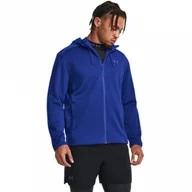 Kurtki męskie - Męska kurtka treningowa Under Armour Essential Swacket - niebieska - miniaturka - grafika 1