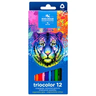 Kredki, ołówki, pastele i pisaki - Kredki Triocolor Tygrys 12 kolorów - Koh-I-Noor - miniaturka - grafika 1