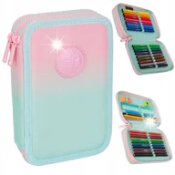 Piórniki - PIÓRNIK SZKOLNY PODWÓJNY DWUKOMOROWY Z WYPOSAŻENIEM DLA DZIEWCZYNKI JUMPER - miniaturka - grafika 1