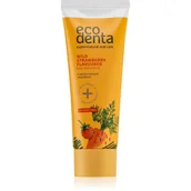 Pasty do zębów - BIOK Laboratorija Ecodenta Pasta Do Zębów Dla Dzieci O smaku poziomki Z ekstraktem marchwi Bioaktywnym wapniem 75ml - miniaturka - grafika 1