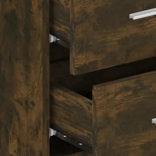 Lumarko Szafka nocna, ścienna, przydymiony dąb, materiał drewnopochodny - Szafki nocne - miniaturka - grafika 8