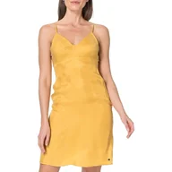 Sukienki - Sukienka damska Superdry Cupro Cami na lato żółta-XS - miniaturka - grafika 1