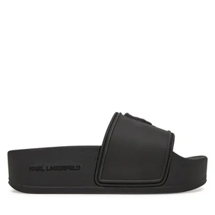 Klapki KARL LAGERFELD Kondo Maxi KL80819M Czarny - Klapki i japonki damskie - miniaturka - grafika 1