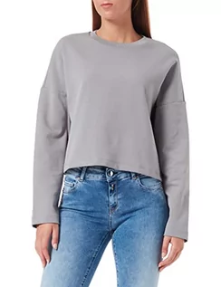 Bluzy damskie - Sisley Bluza damska L/S 3IPRL102E Sweater Smoke Grey 34G, L - grafika 1