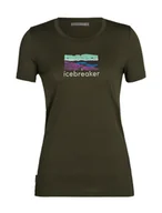 Koszulki i topy damskie - Koszulka damska Icebreaker  Tech Lite II SS Tee Trailhead Loden M - miniaturka - grafika 1