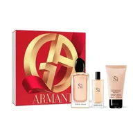Zestawy perfum damskich - Giorgio Armani Si zestaw woda perfumowana spray 100ml + woda perfumowana spray 15ml + balsam do ciała 50ml - miniaturka - grafika 1