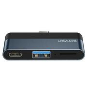 Huby USB - Usams Adapter Hub Usb-c Usb Hdmi Pd Do Macbook Pro - miniaturka - grafika 1