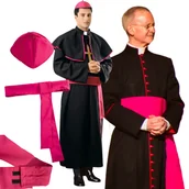 Stroje karnawałowe - Strój Biskup Ksiądz Kleryk uniwersalny Kostium Halloween Święty Papież Kostium - miniaturka - grafika 1