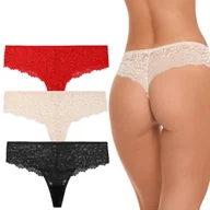 Majtki damskie - MORAJ Majtki Damskie Koronkowe Brazyliany Mix Kolor - S - miniaturka - grafika 1