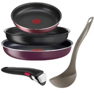 Akcesoria i części AGD - Tefal Ingenio Unlimited On Zestaw 3 x Patelnia 26 cm + 24 cm + 22 cm + Chochla + Uchwyt 82465 - miniaturka - grafika 1